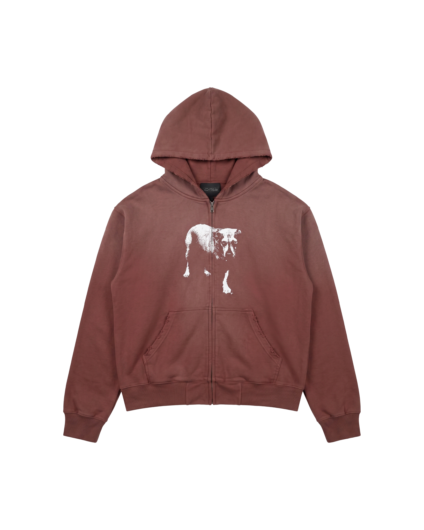 "TRIPOD" zip hoodie