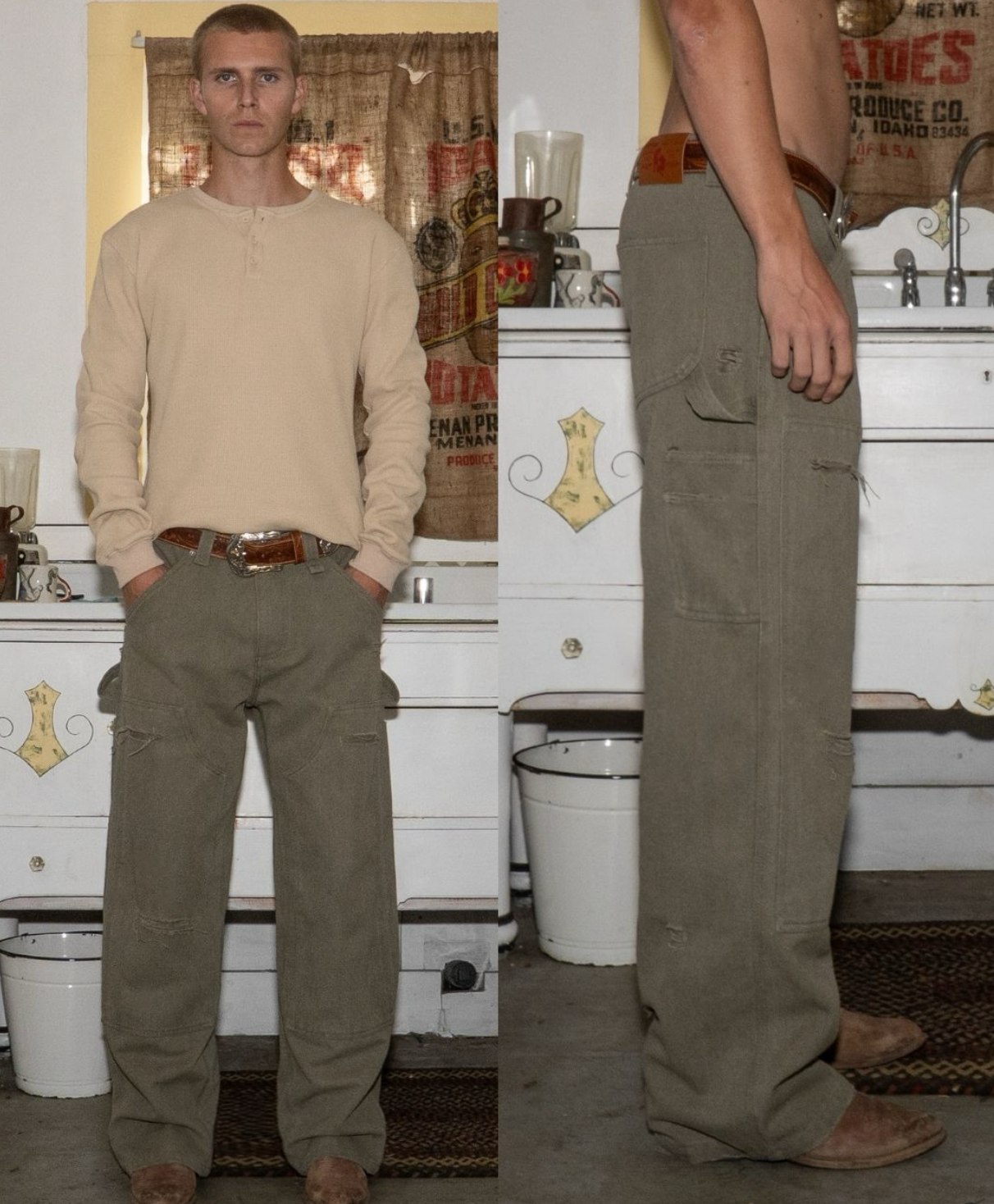 Core Henley Thermal (Beige)