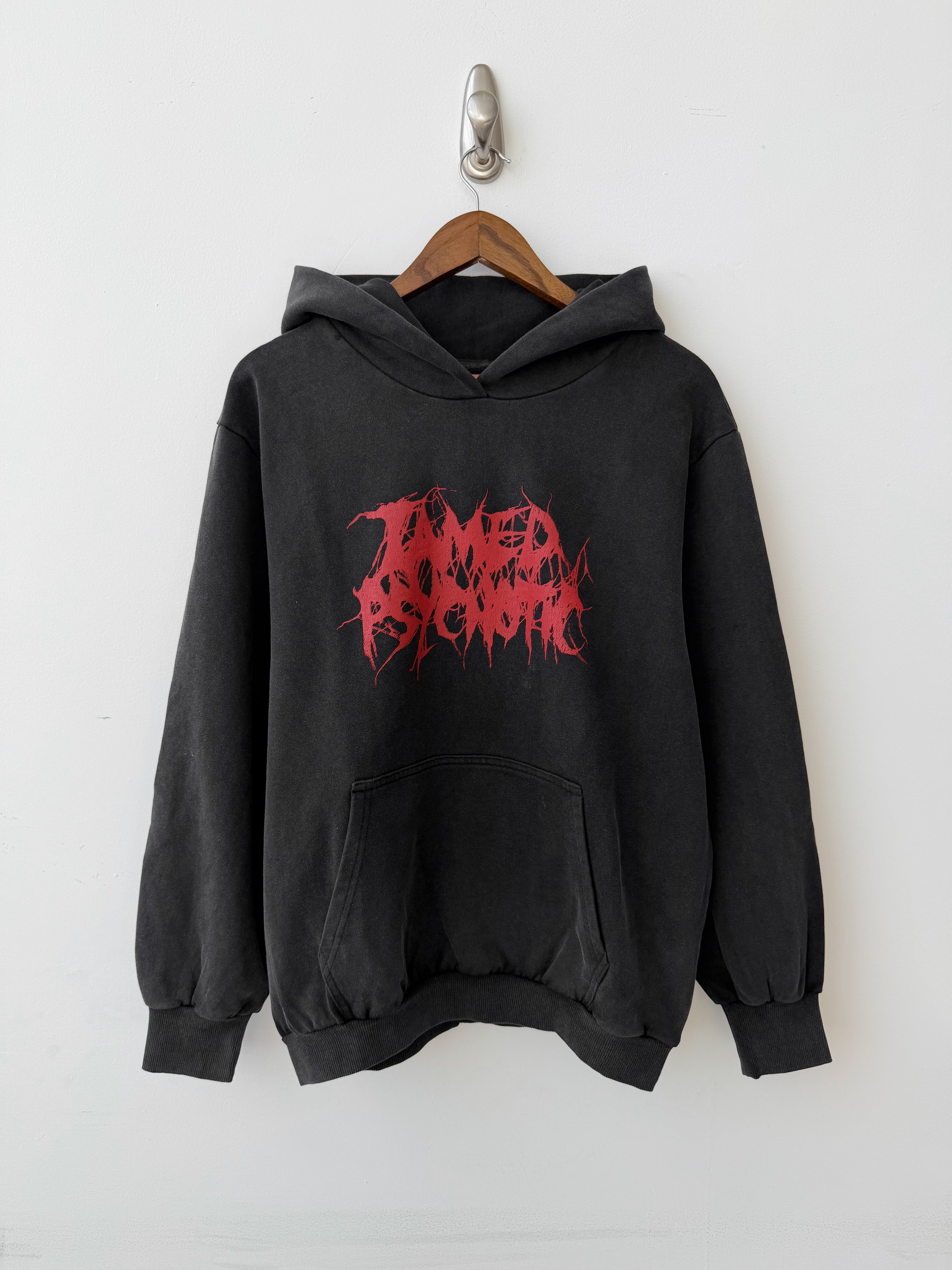 "BLISTER" Black Hoodie