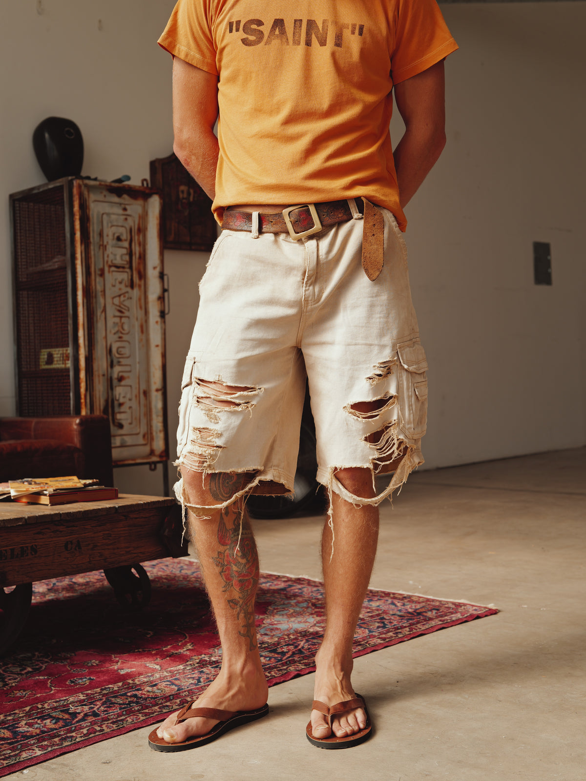 Destroyed Cargo Shorts