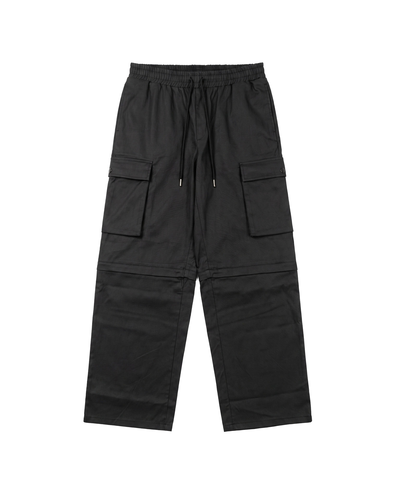 "WAXED ZIP-OFF" cargo pants