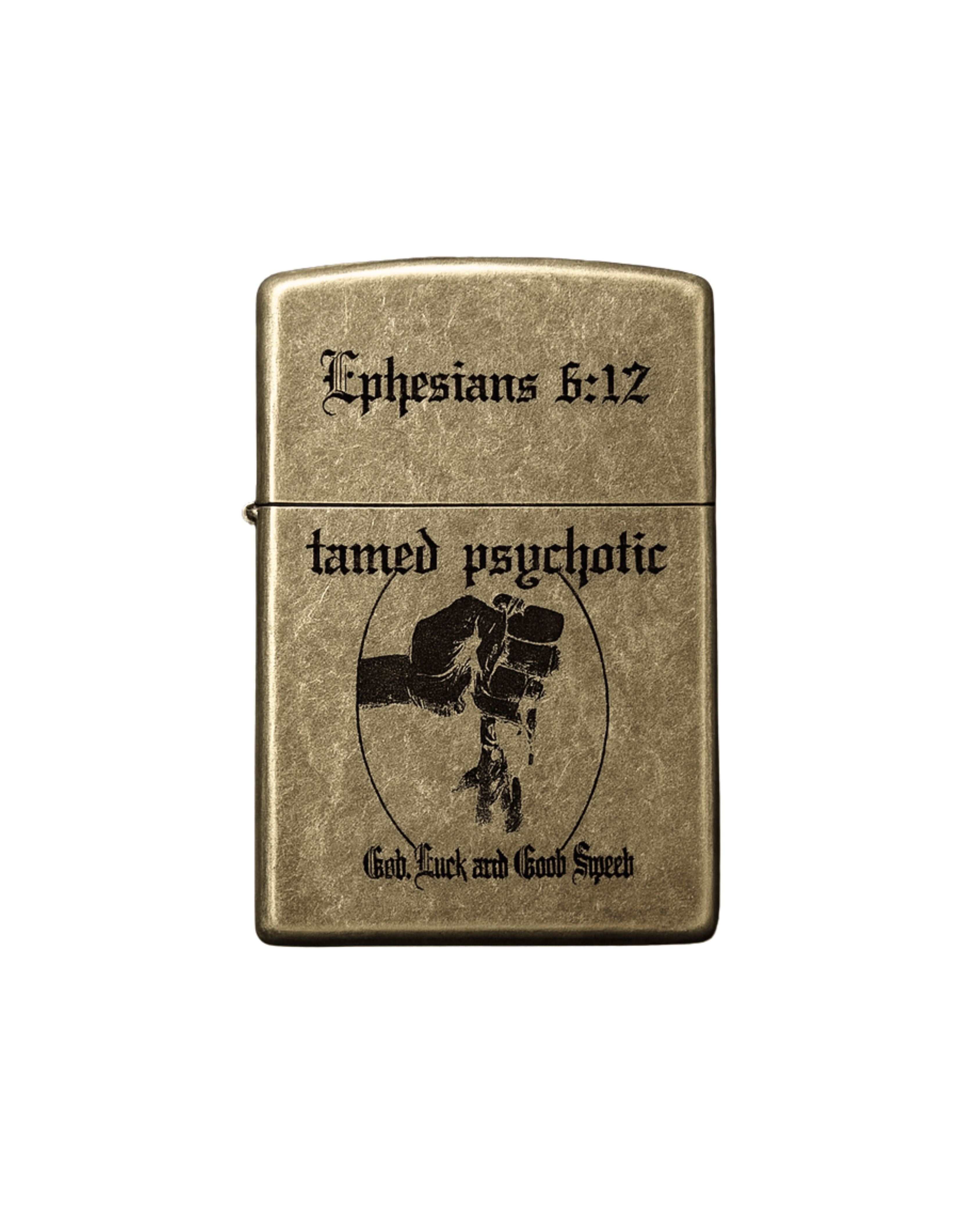 "GOD LUCK" zippo lighter