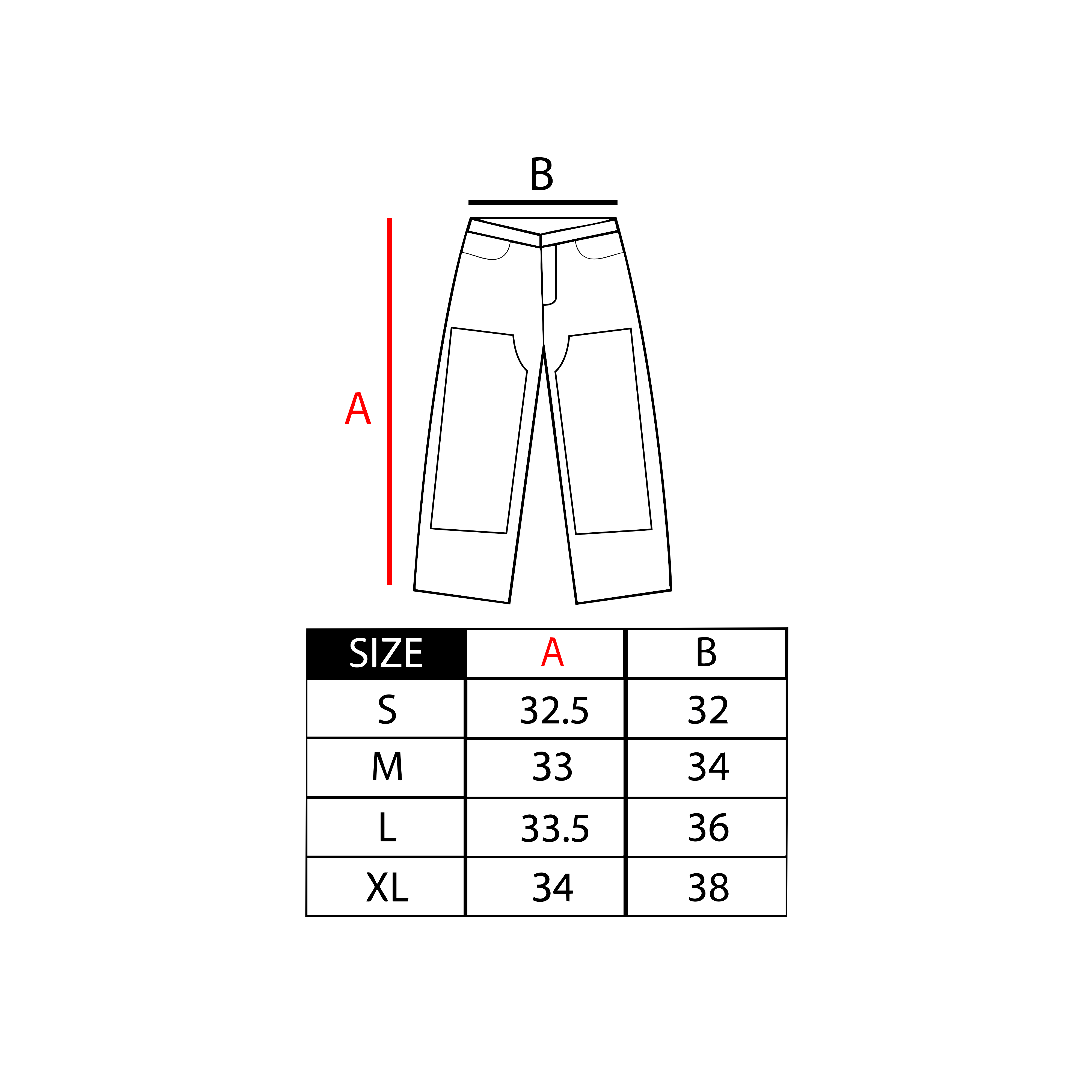 "WORKING MAN" double knees (Black)