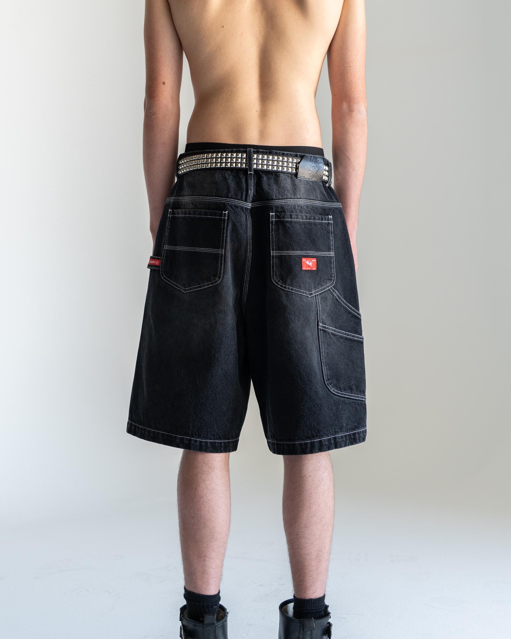 MAVERICK DENIM SHORTS BLACK