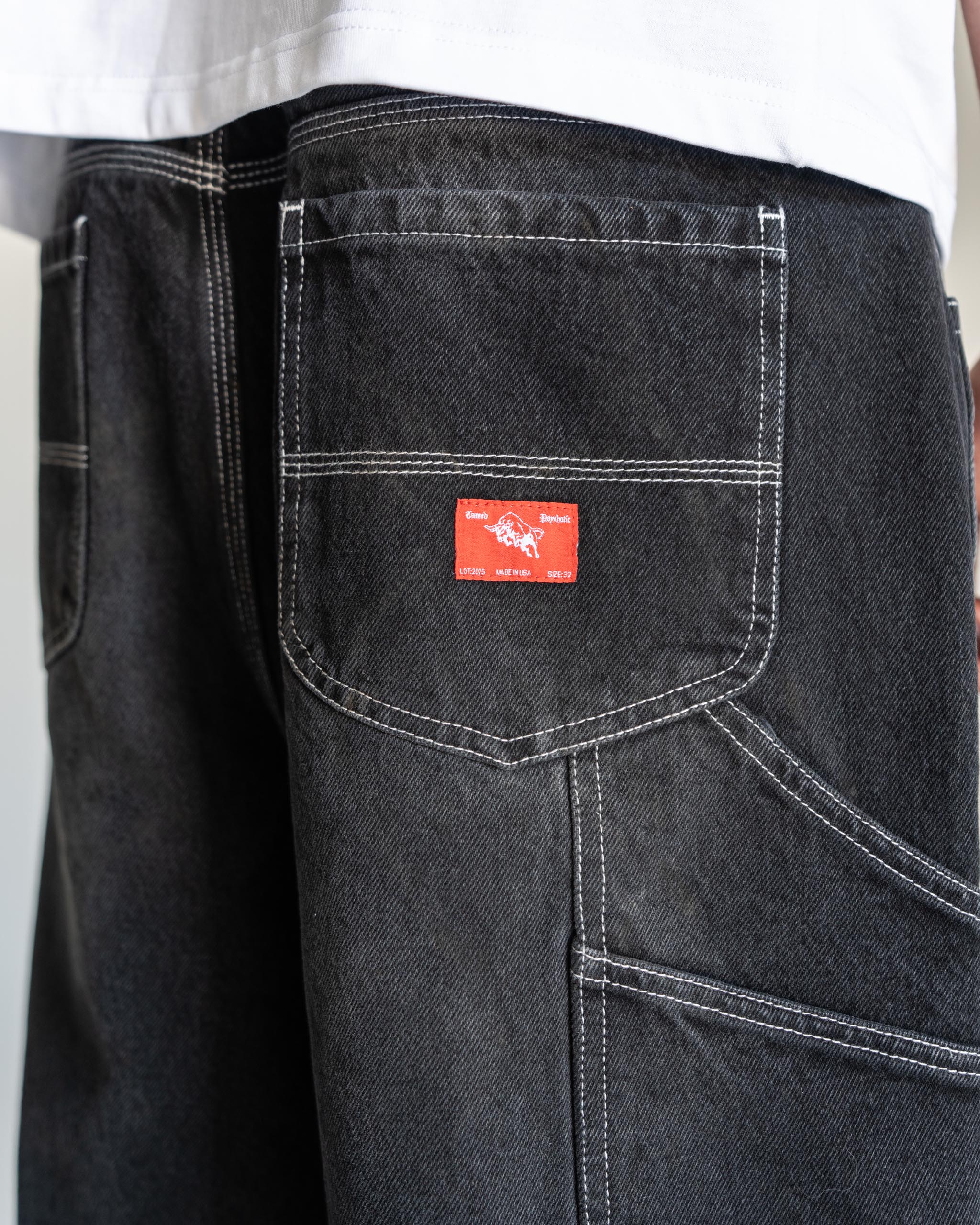 MAVERICK DENIM SHORTS BLACK