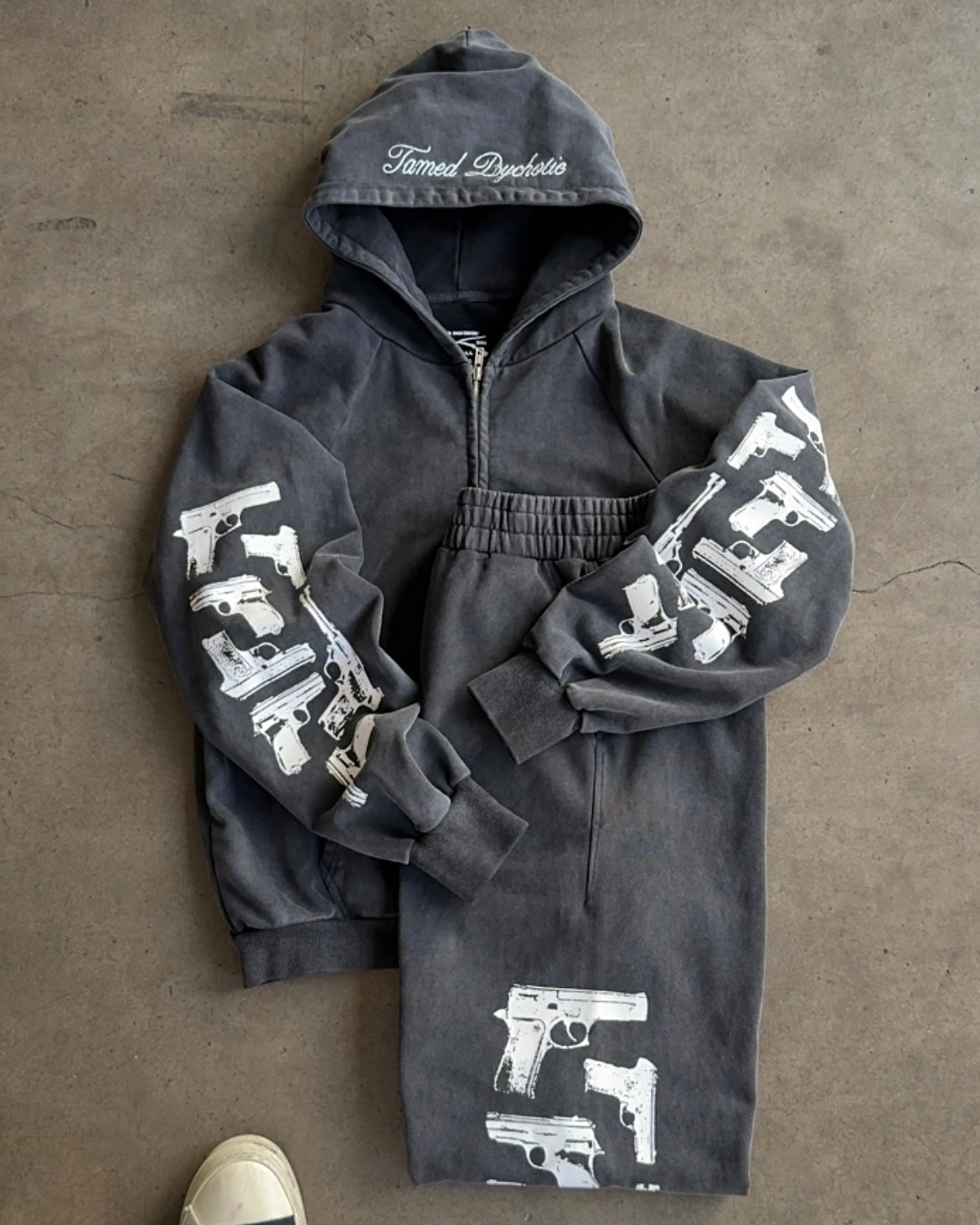 "FIELD ISSUE" zip hoodie