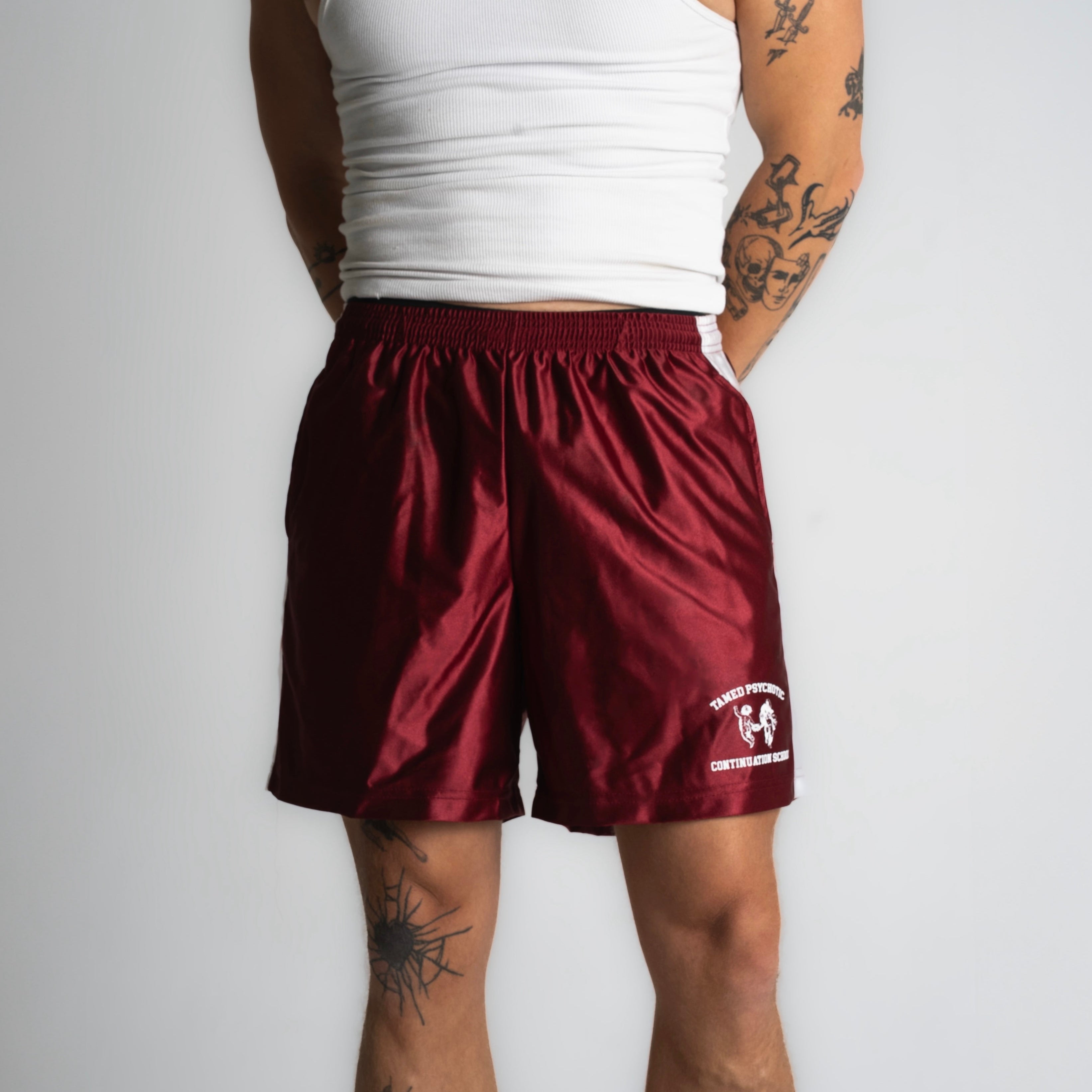 COMBAT SHORTS (CRIMSON)