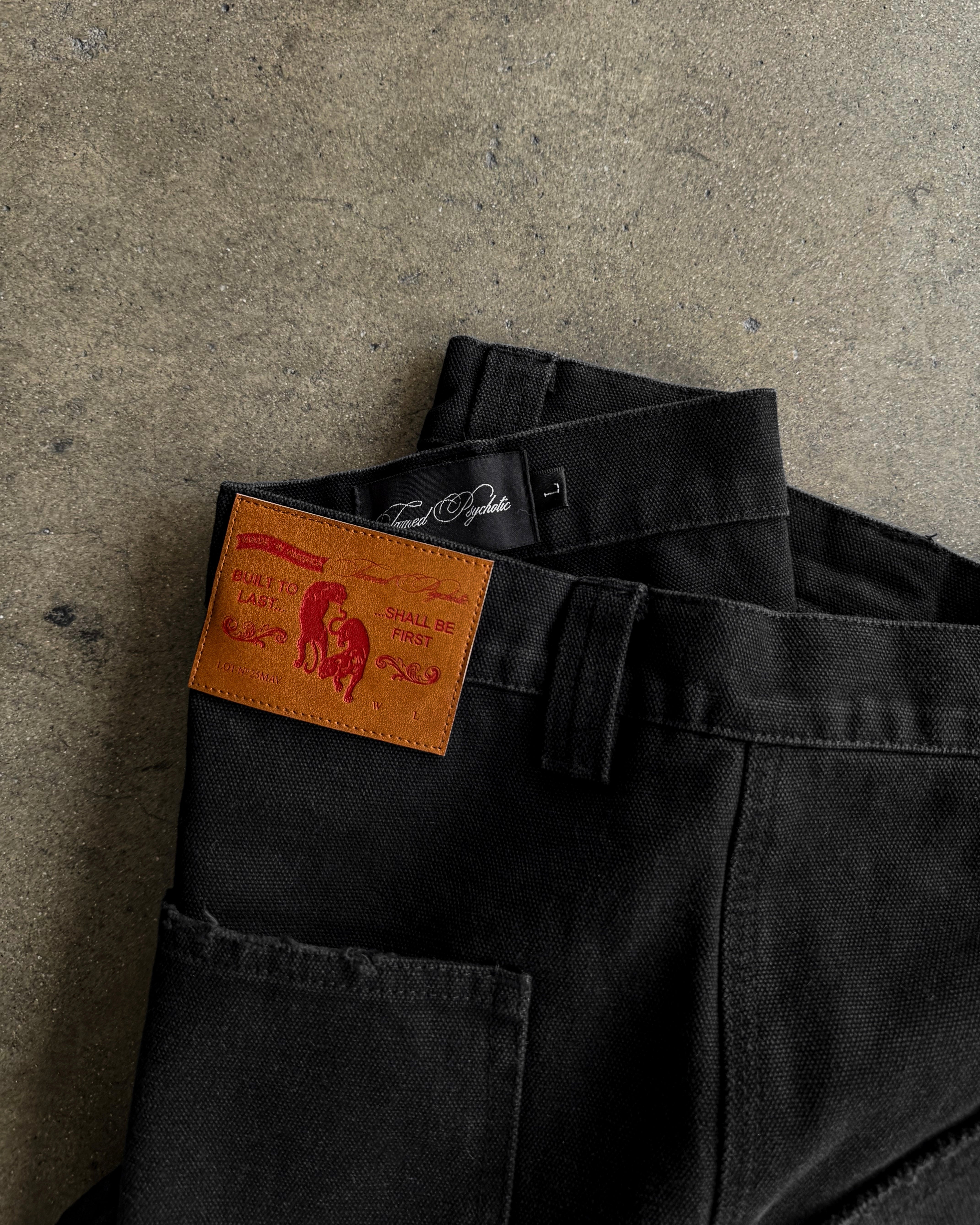 "WORKING MAN" double knees(Black)