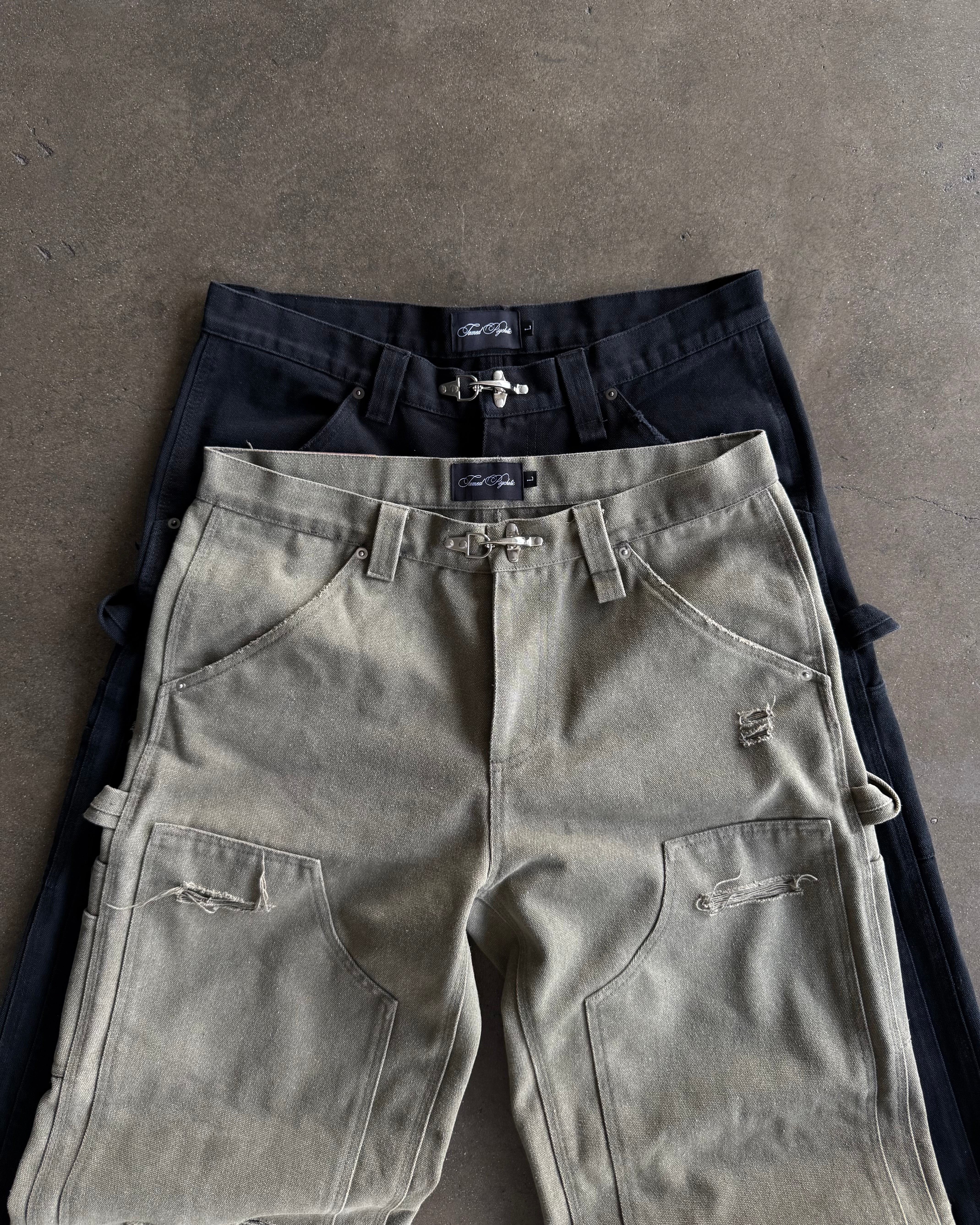 "WORKING MAN" double knees(Black)