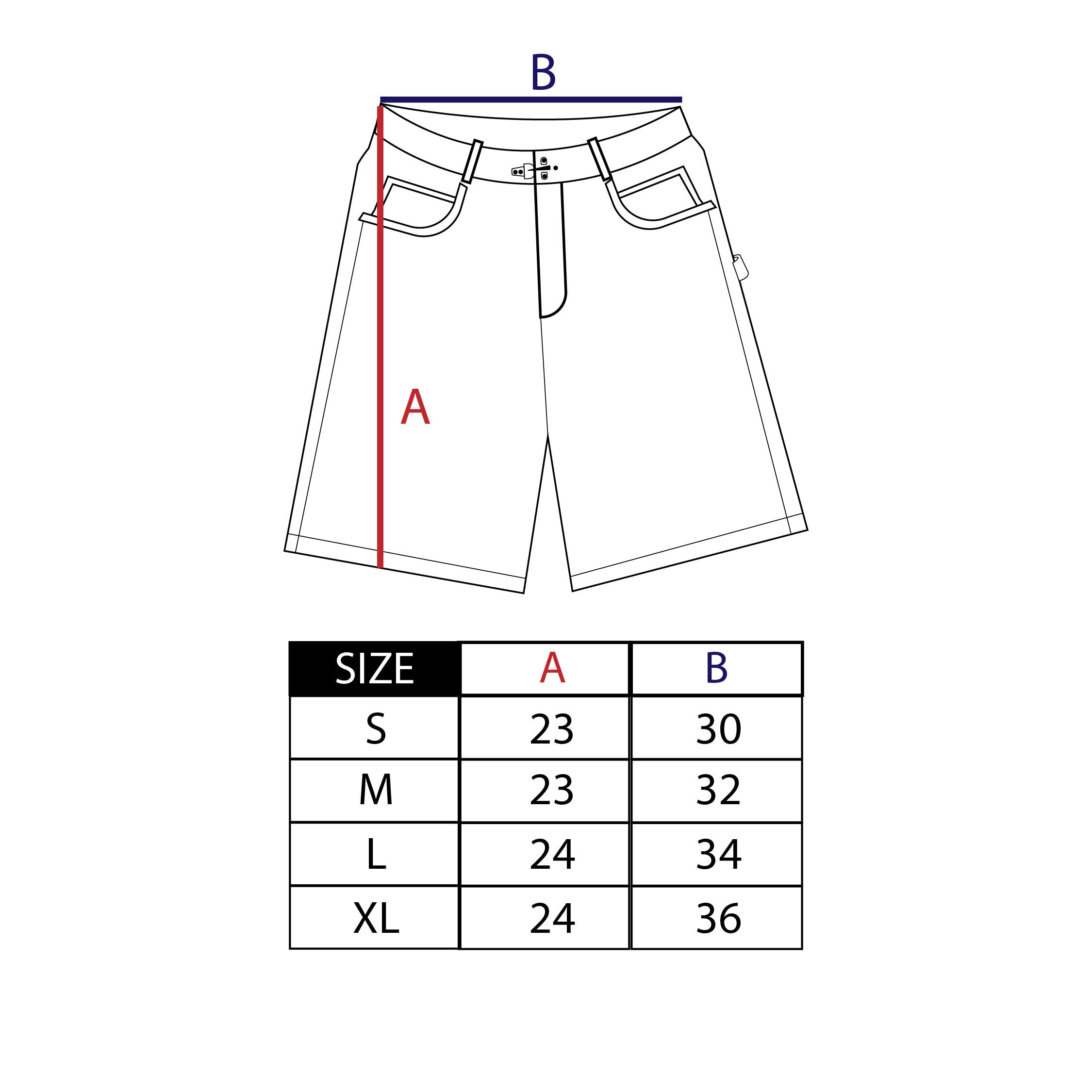 MAVERICK DENIM SHORTS BLACK