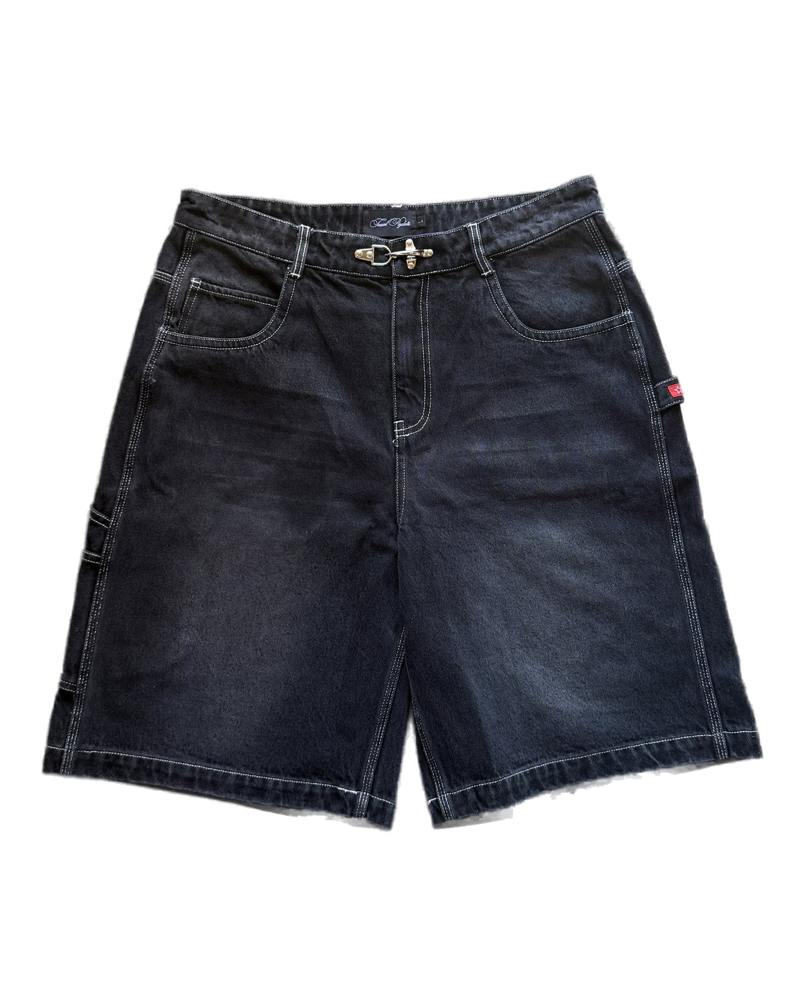 MAVERICK DENIM SHORTS BLACK