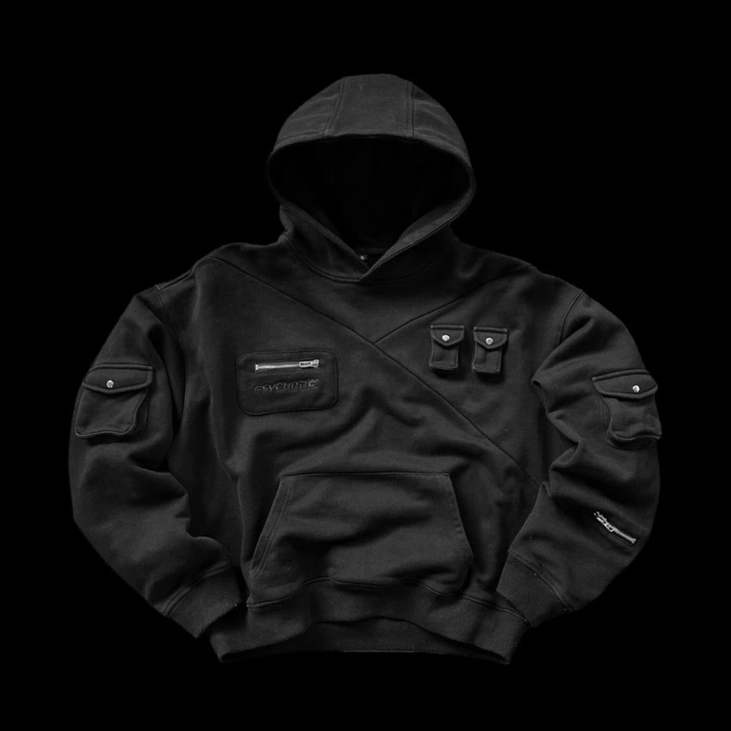 Tactical Hoodie with Velcro Sleeves
